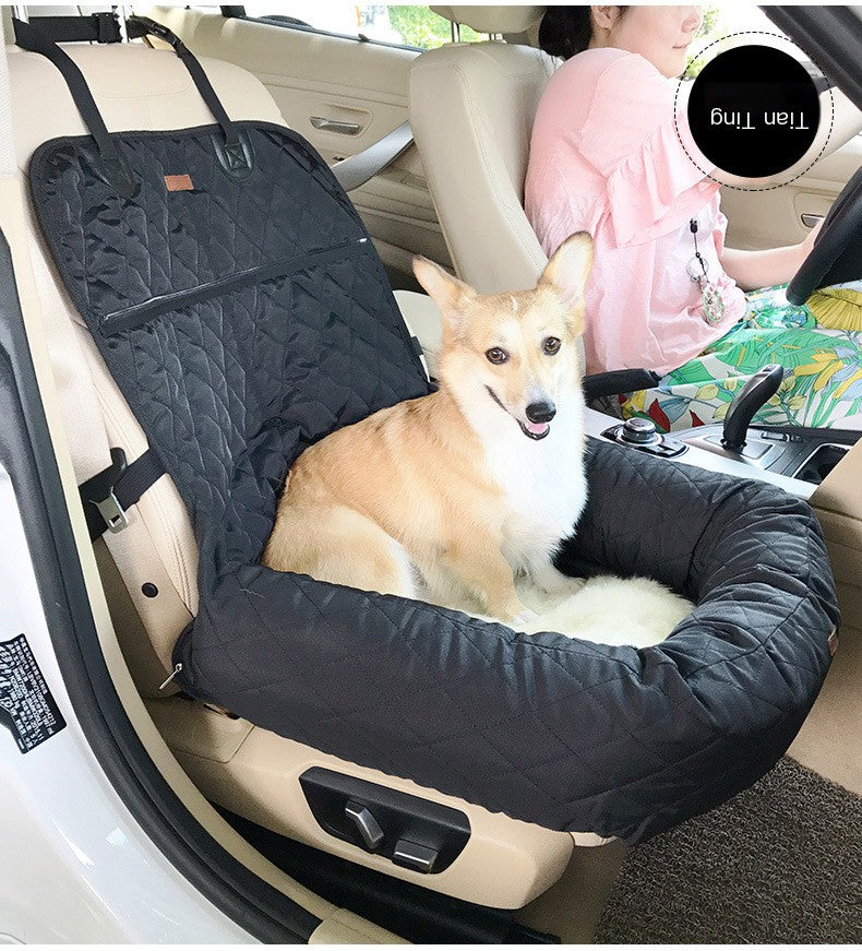 Nueva cama multifuncional para mascotas para el coche con cojín grueso